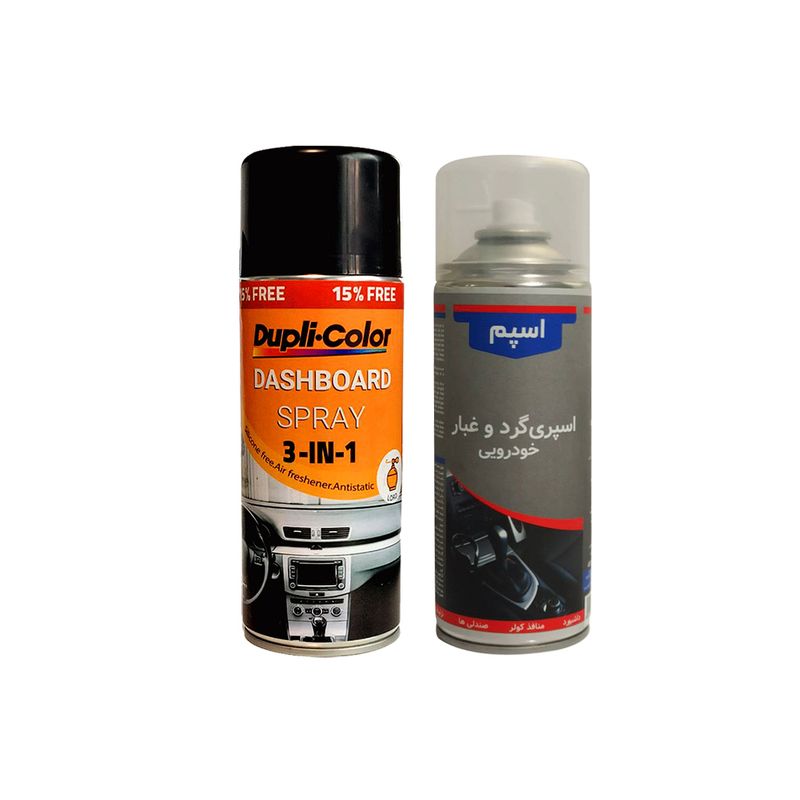 اسپری تمیزکننده و خوشبو کننده هوای خودرو دوپلی کالر مدل عطر lord حجم 400 میلی لیتر  مجموعه 2 عددی